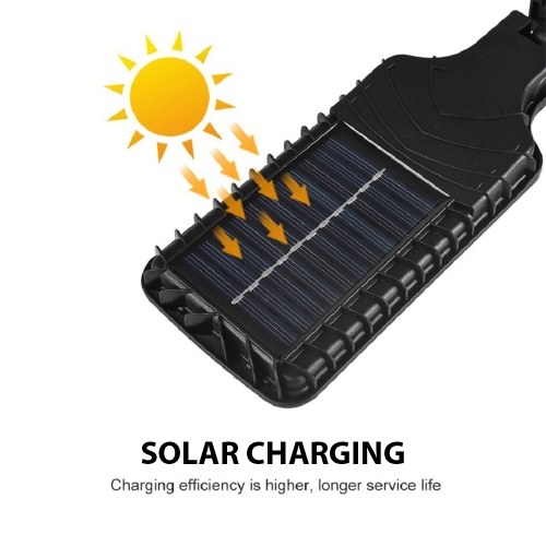 Outdoor Solar Street Lights Automatic LED Street Light Waterproof PIR Motion Sensor 120 Degree Detection for Gardens Paths Lanes 