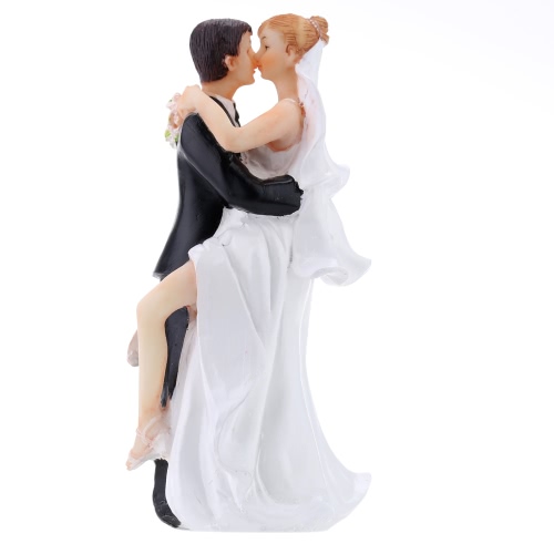 

High Quality Synthetic Resin Bride & Groom Wedding Cake Topper Romantic Wedding Party Decoration Adorable Figurine Craft Gift