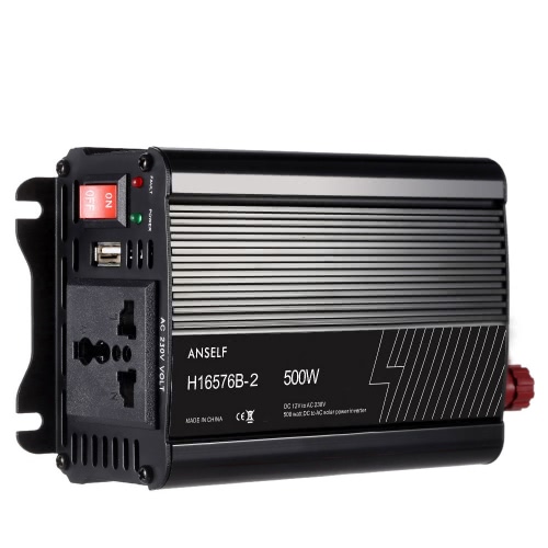 

500W DC12V до AC220-240V AC Преобразователь инвертора солнечной энергии переменного тока Модифицированная форма волны синуса