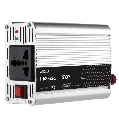 

500W DC12V до AC220-240V AC Преобразователь инвертора солнечной энергии переменного тока Модифицированная форма волны синуса