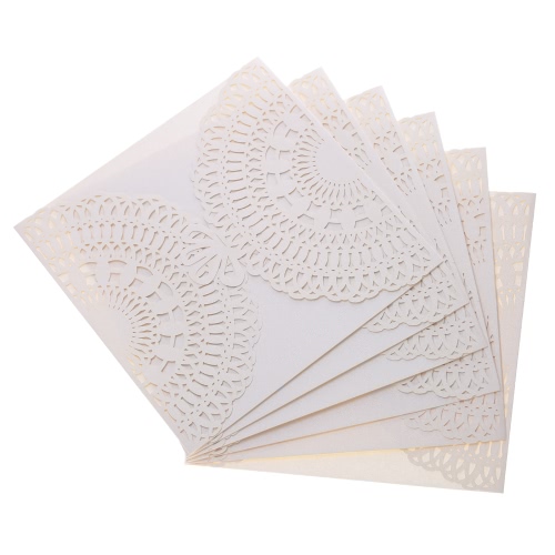 20pcs Romantic Wedding Party Invitation Card delicato scolpito modello banchetti decorazione