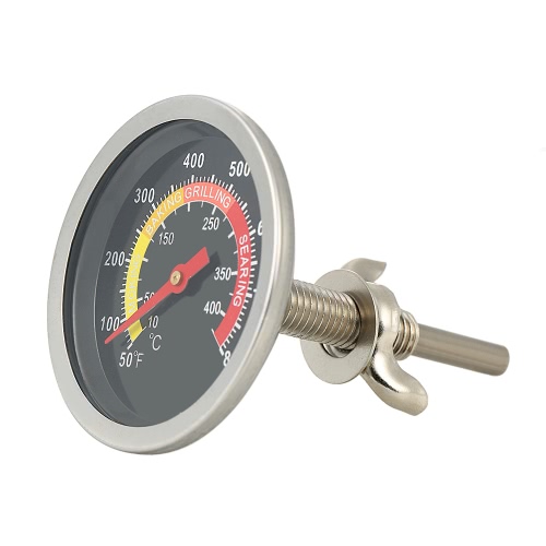 

10-400℃/50-800℉ Stainless Steel Analog Thermometer Temperature Gauge for Barbecue Grill & Outdoor Cooking Grill Thermometer Dual S