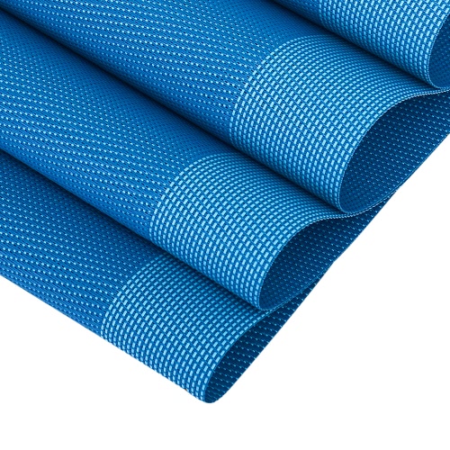 

12 * 18 дюймов ПВХ жаростойкий тканый Placemat Stain-resistant Anti-skid Washable Обеденный стол Коврики Placemats - Набор из 4 Black Grey