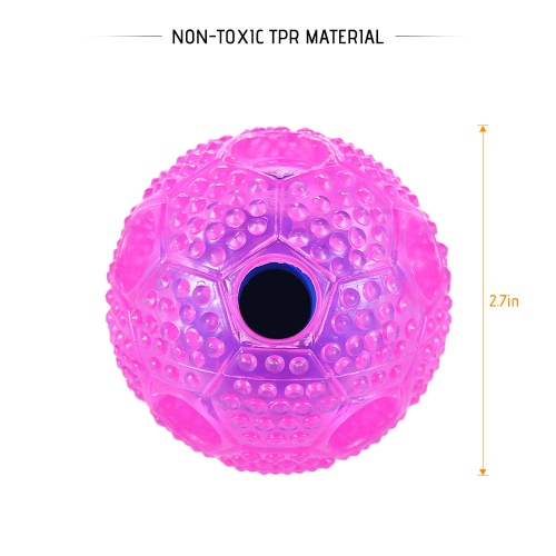 Non-toxic Thermoplastic Rubber Toy Treat Ball Bouncy Ball for Dogs & Cats Interactive Educational Pet Toys