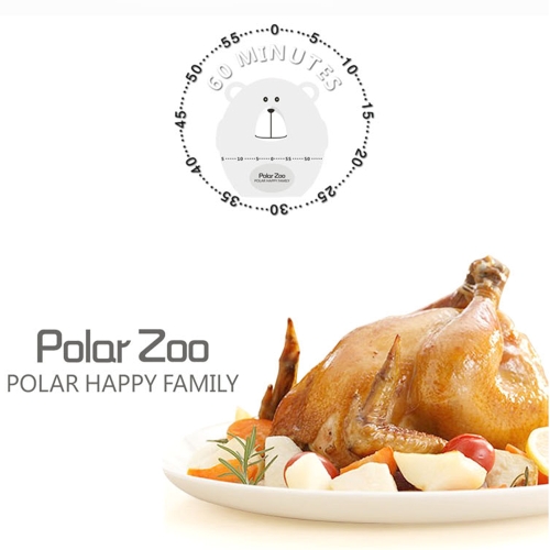 60-Minute Timer Cartoon Mini Calf Mini Bear Timer Kitchen Machinery Timer Countdown Timer