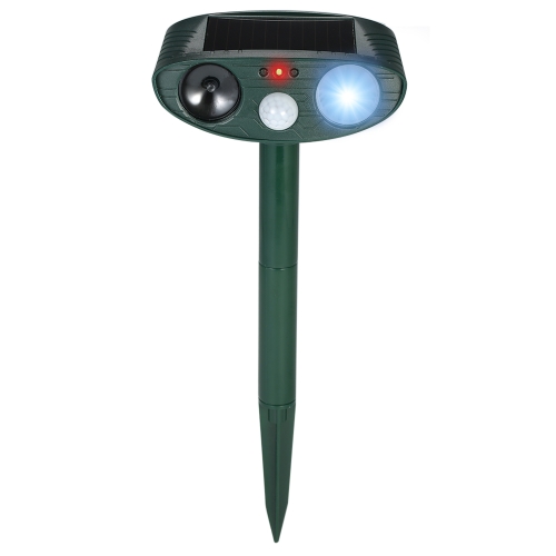 Solar Powered Ultrasonic Pest Repeller Motion Activated Outdoor Animal Repellent for Repelling Animals Cats Dogs Birds