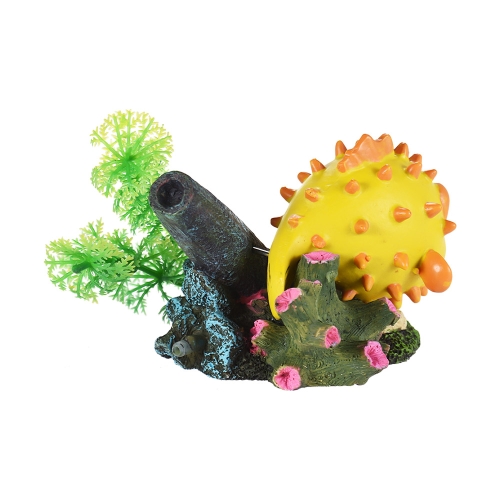 Imitation Puffer Globefish Ornement pour Air Bubble Pierre Oxygène Pompe Aquarium Fish Tank Décor Décoration Décoratif Écologique Résine
