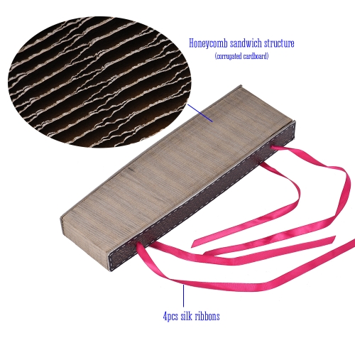 

Premium Accordion-shaped Cat Scratcher Corrugated Cardboard Reversible Cat Toy with 4pcs Silk Ribbon