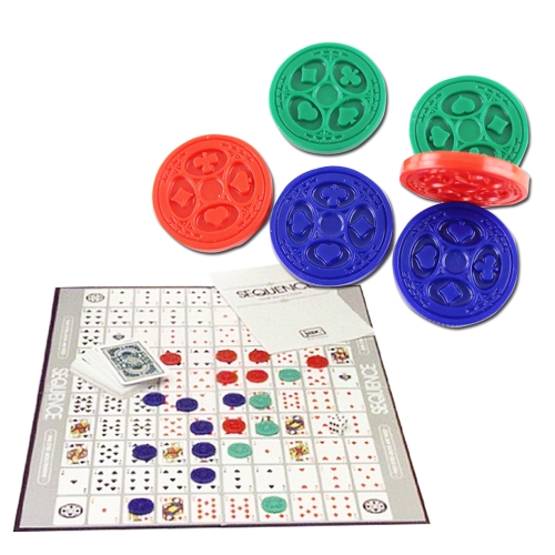 

Party Games Sequence Playing Cards Game An Exciting Game of Strategy Friends Playing Together