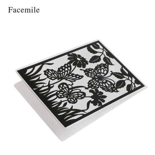 

1PCS Plastic Template Textured Impressions Decorative Frame Embossing Folder for Scrapbooking Photo Album Paper Card Craft Making Wedding Decoration Style 1