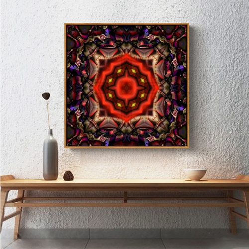 

5D DIY Diamond Painting Colorful Mandala Pattern Rhinestone Patchwork Wall Room Decoration
