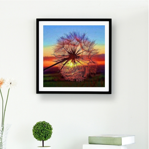 

5D DIY Алмазная вышивка Мечта Одуванчик Закат Симпатичные Hedgehog Diamond Painting Rhinestone Домашнее украшение