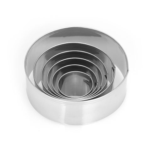 

Круглые нержавеющие стальные резаки для печенья Fondant Cutter Biscuit Cutters Сэндвич-резаки Набор резаков для печенья