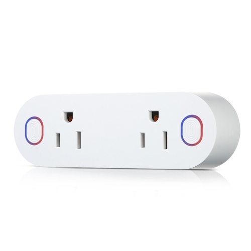 

Pack of 2 Mini 2 in 1 WIFI Smart Plug Socket Wireless