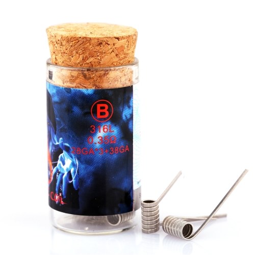 

6PCS Demon Killer 316L High Grade Grey Flame Coil A / B / C / D / E / F Электронная сигарета DIY Tool