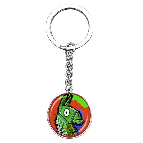 Fortnite Battle Royale Time Gem Jewel Alloy Pendant Key Chain Lock Keychain