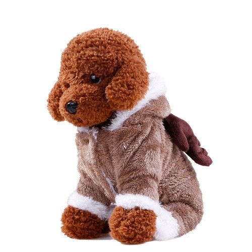 

Soft Warm Dog Pet Clothes Apparel Hoodie Coral Fleece Small Dogs Puppy Coat Four Legs Design Lovely Sheep Cosplay Costumes