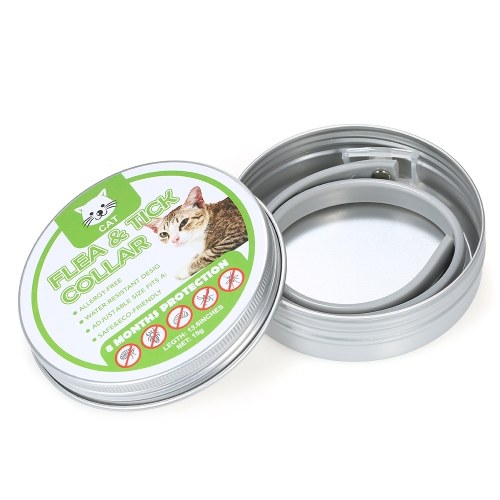 

Cats Flea and Tick Collar Treatment Prevention Natural Essential Oil Adjustable Waterproof 8 Months Protection