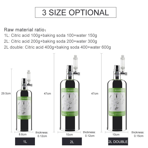 2L Aquarium CO2 Generator System Kit 