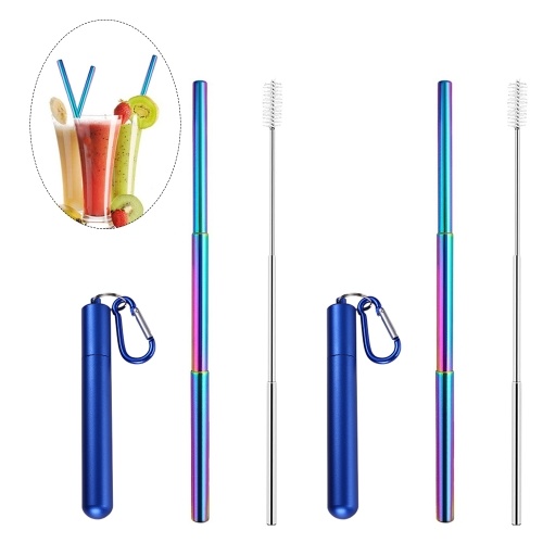 

Portable Collapsible Straw Reusable 304 Stainless Steel