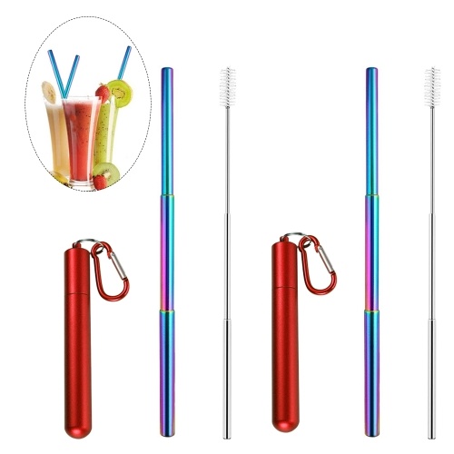 

Portable Collapsible Straw Reusable 304 Stainless Steel