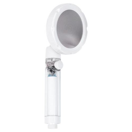 360 ° drehbarer Duschkopf mit Ein / Aus-Pausenschalter Filter Handbrause aus Baumwolle G1 / 2 verstellbarer Duschkopf Duschkopf Spray Badewanne Handbrause Ersatz