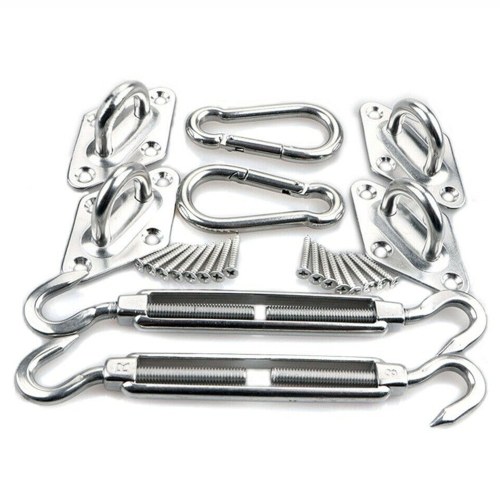 

24Pcs/Set Sun Shade Sail Statinless Steel Hardware Insallation Kit