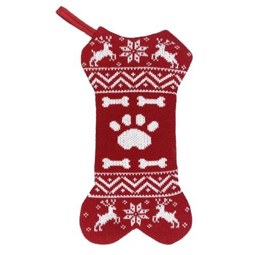 

Christmas Stocking 1pcs 18'' Large Xmas Bone Stocking