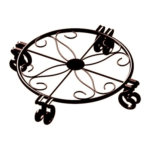 

Black Metal Potting Plant Bracket