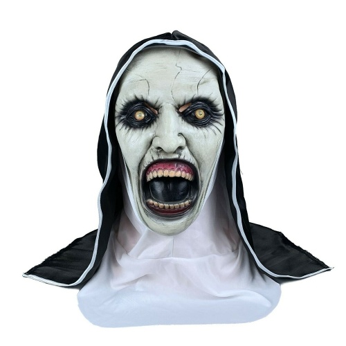 

Halloween Scary Nun Mask Costume Party Cosplay Prank Latex Head Mask