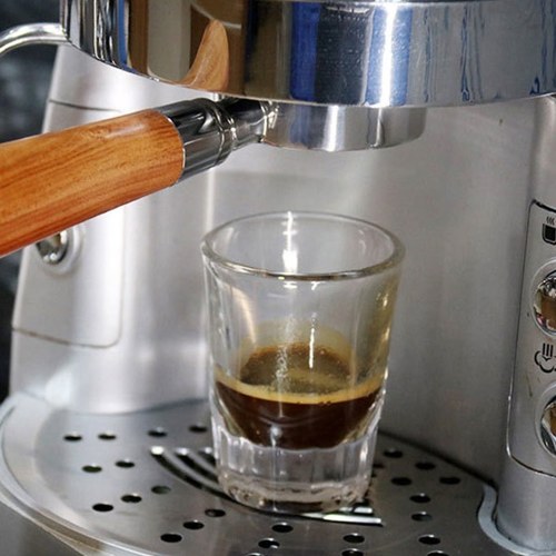 51mm Coffee Bottomless Portafilter with Filter Basket & Wooden Handle 