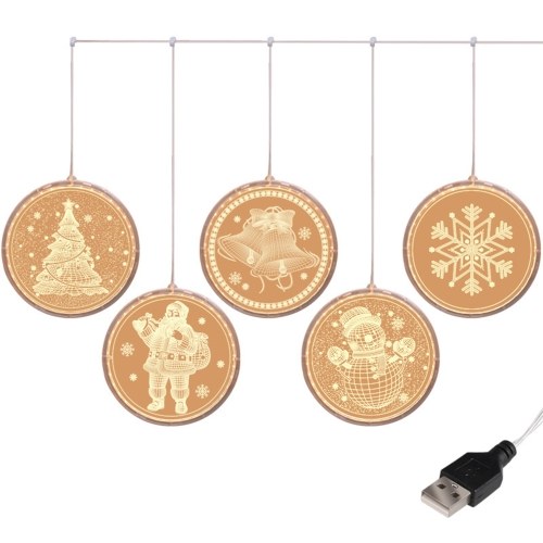 

Christmas Decoration 3D Twinkle Hanging Lights