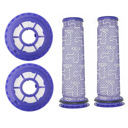 

2Pcs HEPA Post-motor Filters + 2Pcs Pre-motor Filters