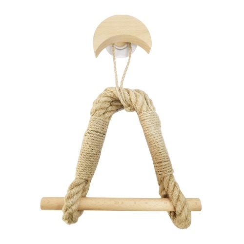 

Vintage Rope Wooden Toilet Paper Holder