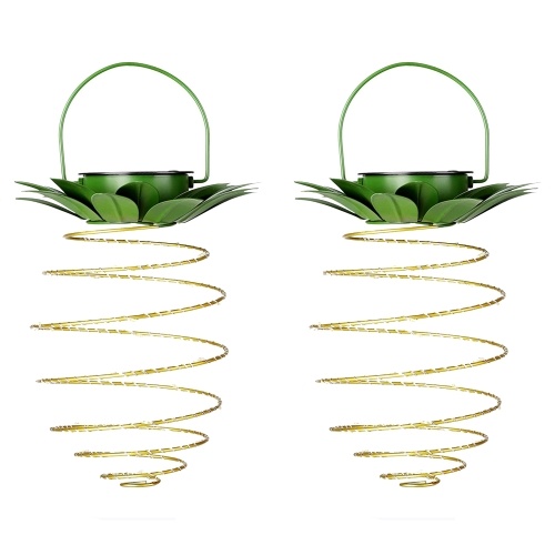 Lumières solaires en forme d'ananas 2PCS