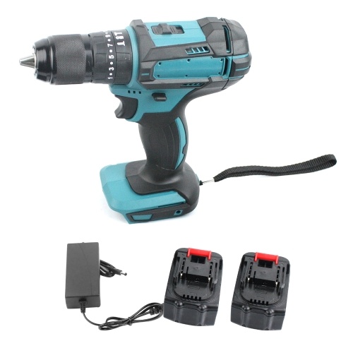 Cordless Drill Rechargeable Power Screwdriver Drill Driver (2 batteries)