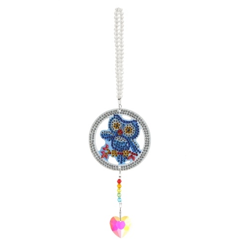 

DIY Diamond Painting Crystal Pendant Drill Diamond Embroidery Kit DIY Car Hanging Decoration