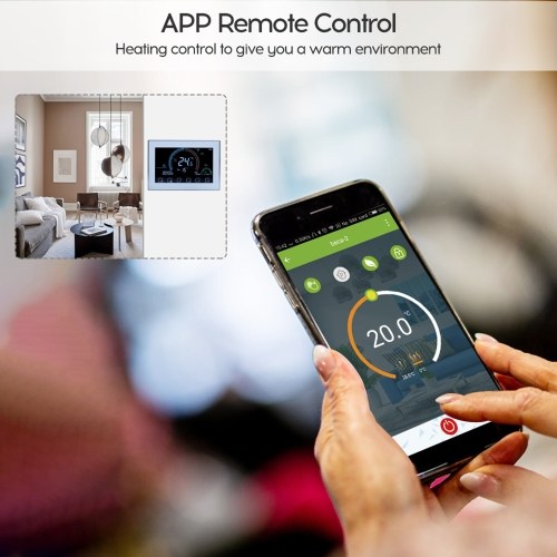 

16A 95~240V Electric Heating Energy Saving Smart Thermostat with Touchscreen LCD Display Weekly Programmable Room Temperature Controller Home Improvement Product