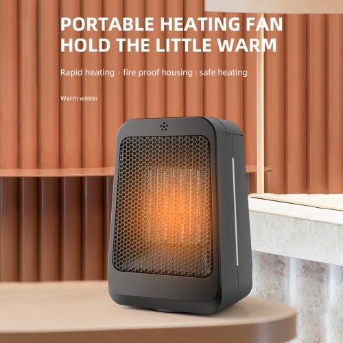 PTC Heating Small Heater Fan 3-gear Adjustable Remote Control Timing Shaking Head Winter Household Desktop Heater 