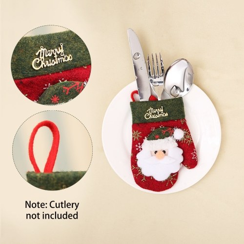 

Mini Christmas Cutlery Tableware Holders With Hanging Rope Mini Silverware Holders Candy Covers Thanksgiving Day Gift Holiday Festivals Dinner Decor