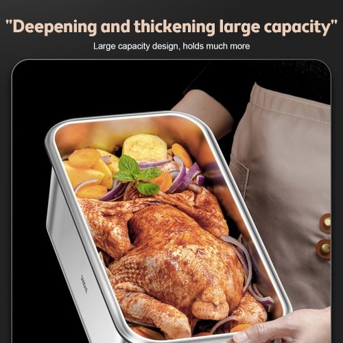 Food Storage Containers with Lids Airtight Food Grade 316 Stainless Steel Large Capacity Leakproof Kitchen Storage Container with Date Indicator Sealing Ring Hidden Handle Oven Microwave Safe 