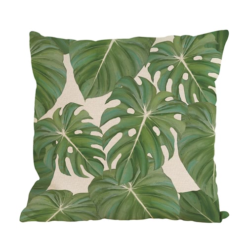 Modern Fashionable Natural Environement Wild Green Forests Fresh Flourish Exuberant Tropical Plants Leaves Vigorous Life Healthy Vitality  Cushion Throw Pillow Covers Pillowcases Decorative for Home Office Sofa Car Seat Gifts