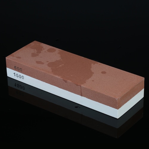 

7"*2"*1" Knife Sharpening Stone 600/1500 Grit Coarse/Fine Combination Double Side Whetstone Grindstone for Knives 180*60*30mm