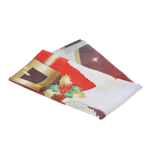 72 * 72 &#39;&#39; Cortina de ducha impermeable de poliéster de la cortina del cuarto de baño de la Navidad Santa con el anillo 12pcs Ancla decoraciones de la Navidad