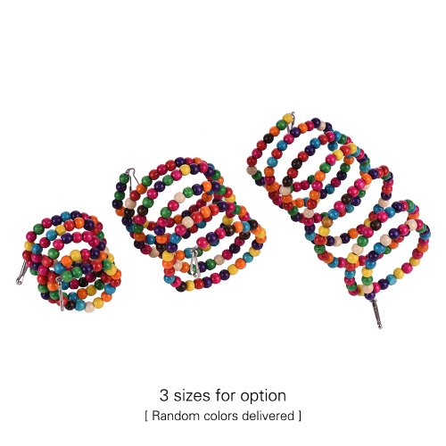 

Large Bird Cage Toys Spiral Climbing Swing Toys Bungee Rope for Parrots Parakeet Budgie Macaw Cockatoo