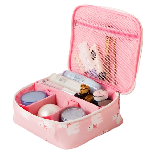 Flamingo Cosmetología Estuche Cosmético Cremallera Doble Mujeres Organizador de Viajes Impermeable Bolsa de Almacenamiento de Gran Capacidad Portátil Bolsas de Maquillaje Kits de Higiene A1