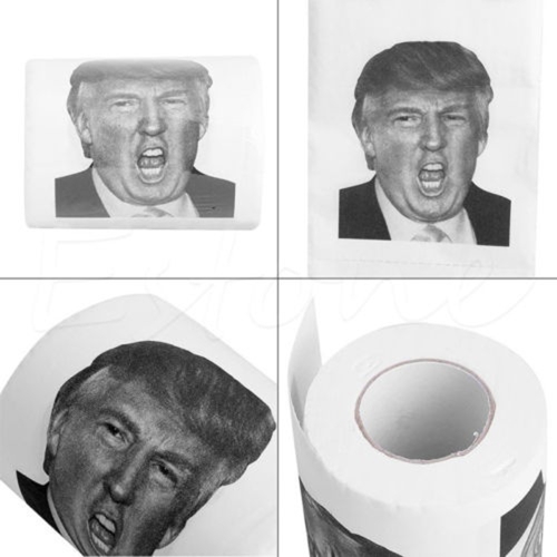 

6 PCS Toilet Paper Roll Novelty Funny Gag Gift Dump with Trump
