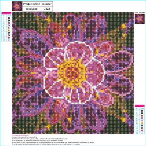 

New 5D DIY Diamond Painting Colorful Mandala Pattern Rhinestone Patchwork Wall Room Decoration