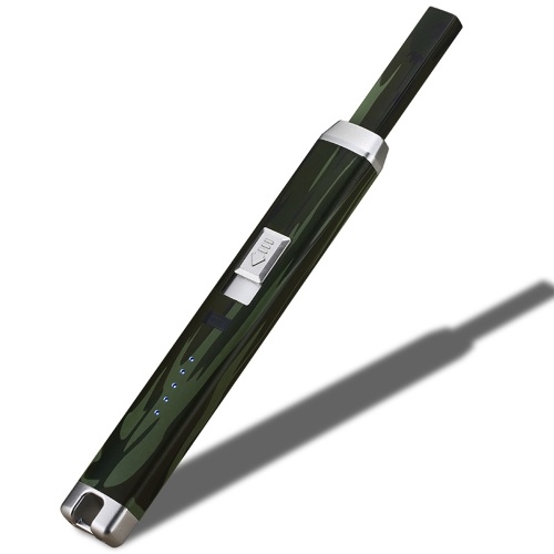 

USB перезаряжаемая электронная машина пожара удара Windproof беспламенная импульсная дуга металла куря сигареты зажигалки с дисплеем силы в кухне Outdoors