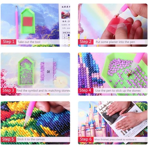 

5D DIY Colorful Diamond Painting Kit Arts Crafts Universe Embroidery Cross Stitch Rhinestone Decoration Canvas Wall Home Decor